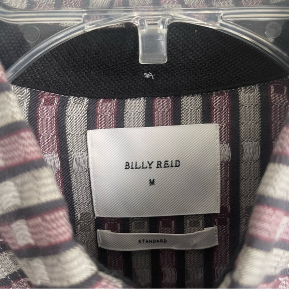 Billy Reid Button Down Long Sleeve Pattern Shirt - Picture 3 of 9